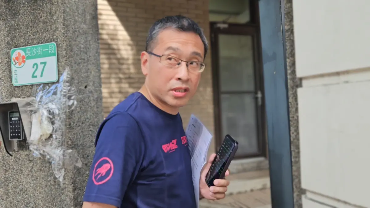 ▲誠泰文教基金會董事長林致光出庭否認家暴林穎孟，主張他沒動手、林穎孟不實指控。（圖／記者劉松霖攝）