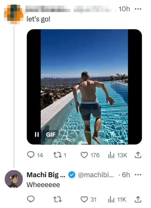 ▲黃立成虧17億超淡定　曬泳池白髮自拍照（圖／黃立成X@@machibigbrother）