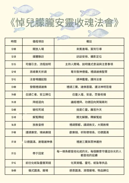 ▲于朦朧法會流程，孫德榮。（圖／孫腫來了臉書）