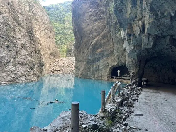 花蓮燕子口堰塞湖溢流進隧道！林保署估：風險趨緩