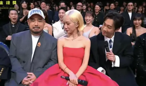 金鐘獎／Lulu紅毯蓋阿達身上！坐陳漢典中間自嘲：大家截圖好了嗎
