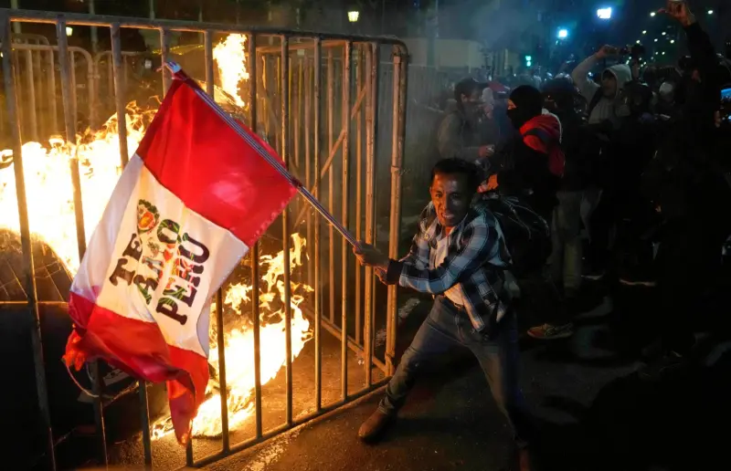 ▲秘魯的Z世代抗議浪潮，已延燒1個月。（圖／美聯社／達志影像）
