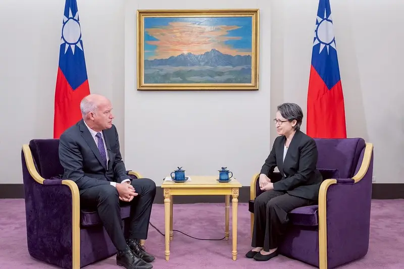 ▲蕭美琴表示，台灣在晶片製造上的實力與競爭優勢並非一蹴可幾。（圖／總統府提供）