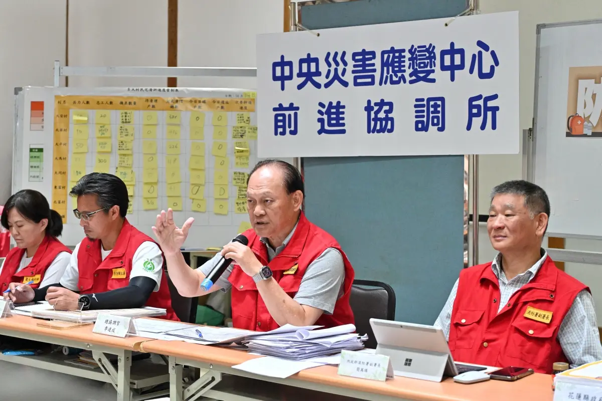 ▲季連成表示，因演練時間有限，只要「車輛到、裝備到、物資到」，演練即算完整。（圖／行政院提供）