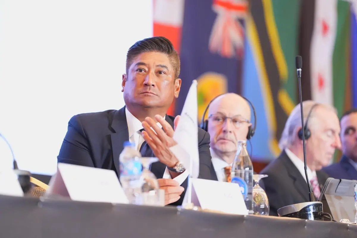 ▲亞洲棒球總會（Baseball Federation of Asia, BFA）會長暨中華民國棒球協會理事長辜仲諒不負眾望，獲得在場全體會員代表無異議通過，成功連任WBSC執行副會長一職。（圖／中華棒協提供）