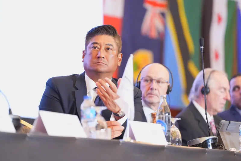 ▲亞洲棒球總會（Baseball Federation of Asia, BFA）會長暨中華民國棒球協會理事長辜仲諒不負眾望，獲得在場全體會員代表無異議通過，成功連任WBSC執行副會長一職。（圖／中華棒協提供）