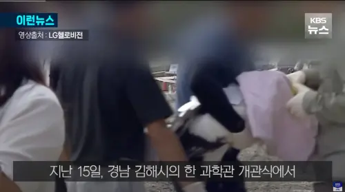 ▲飼養員立刻將白鸛送回飼養設施進行急救，但最終仍不幸死亡。（圖／翻攝自KBS影片截圖）