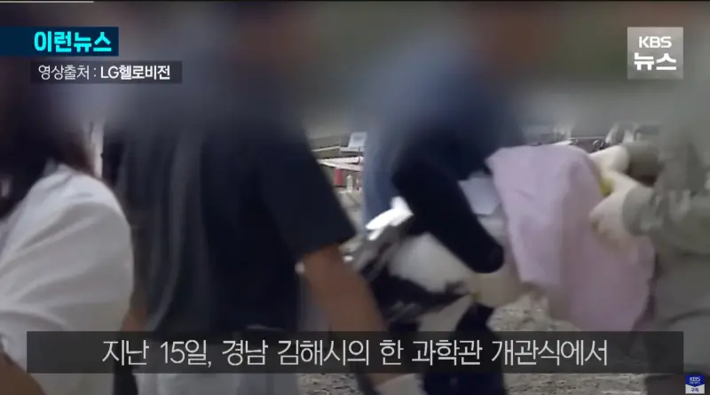    ▲飼養員立刻將白鸛送回飼養設施進行急救，但最終仍不幸死亡。（圖／翻攝自KBS影片截圖）  