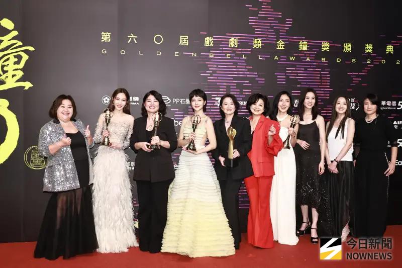 ▲第60屆金鐘獎戲劇類頒獎典禮，由《影后》導演率隊橫掃4項大獎，成為金鐘史上首部純串流平台作品獲「最佳戲劇節目」的劇集，象徵台灣戲劇正式邁入串流新時代。（圖／NOWNEWS攝影中心）