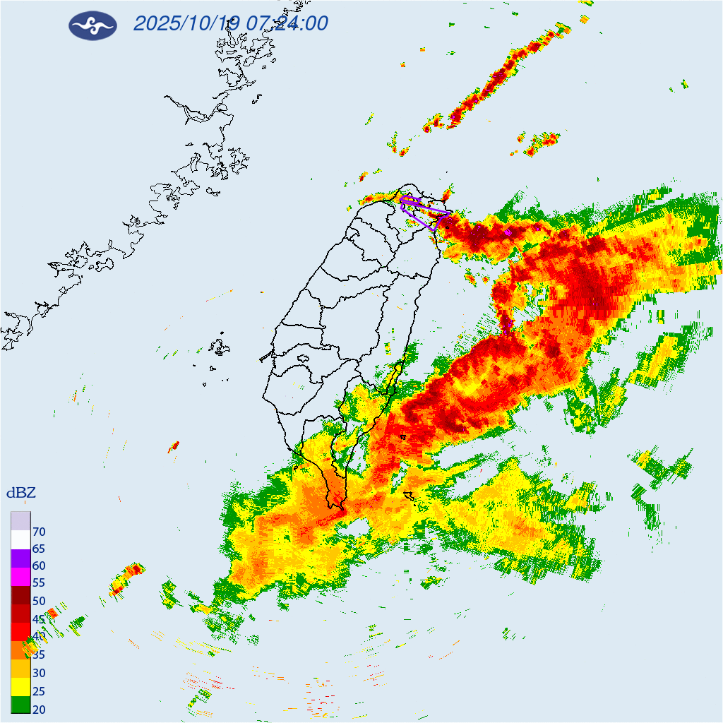 ▲中央氣象署針對雙北、宜蘭、基隆發布大雷雨即時訊息。（圖／中央氣象署cwa.gov.tw）