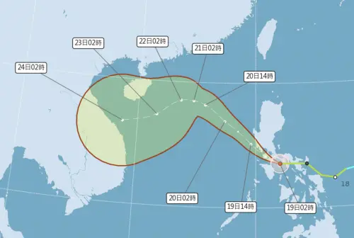 天氣／風神颱風動態整理！「最強風雨」還沒抵達　雨勢越晚越可怕
