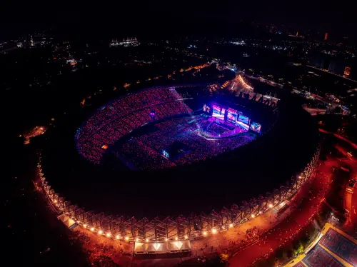 ▲超過10萬人朝聖BLACKPINK高雄世運。（圖／Live Nation Taiwan）