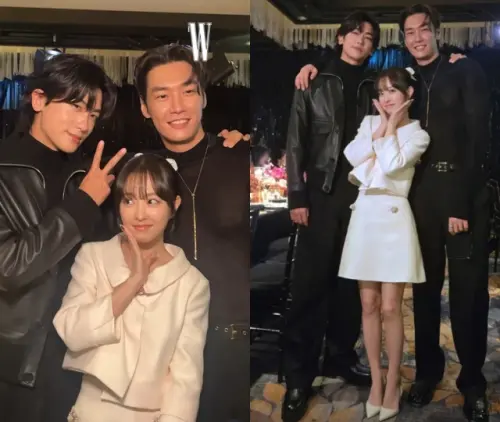 ▲乳癌防治活動再爆爭議！朴寶英沒穿絲襪遭禁走紅毯　連照片都被裁。（圖／IG@wkorea、朴炯植IG@phs1116）