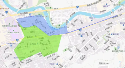 ▲桃園市龜山區10月20日停水範圍。（圖／自來水公司）