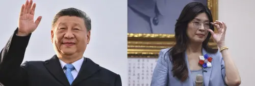 ▲中共中央總書記習近平向國民黨新任主席鄭麗文發布賀電。合成圖。（圖／美聯社／達志影像、記者葉政勳攝）