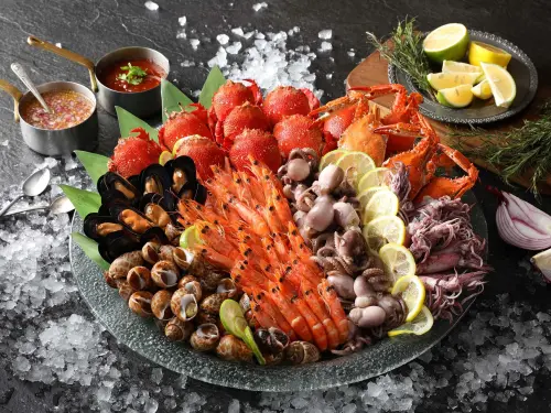 ▲「50樓Café自助餐廳」也有最優76折的優惠（圖／Mega50提供）