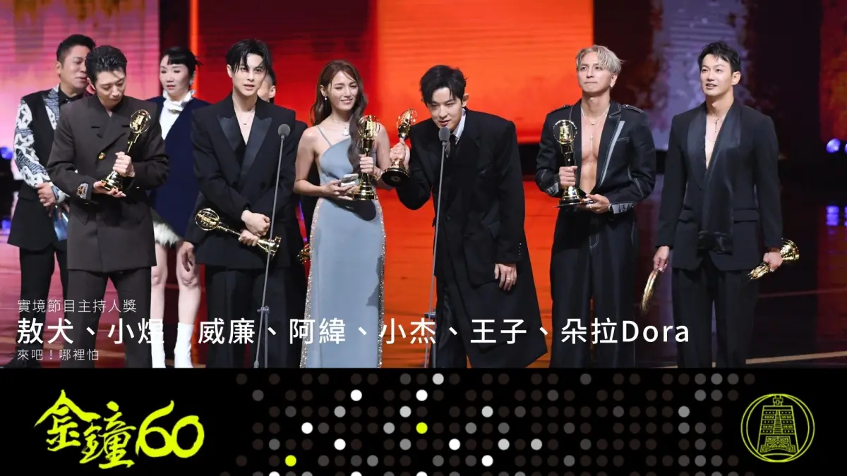 ▲「Lollipop棒棒堂」奪下第60屆金鐘獎實境節目主持人獎，但其中威廉、小杰卻都涉閃兵。（圖／翻攝金鐘獎粉專）