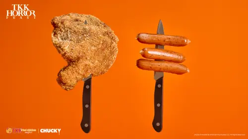 ▲萬聖節頂呱呱開吃「呱呱雞排」、「德式香腸」。（圖／頂呱呱提供）