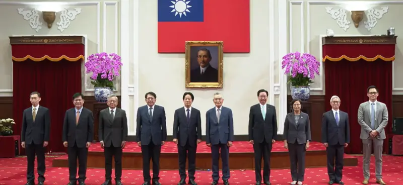    ▲總統府舉行「亞太經濟合作經濟領袖會議」代表團行前記者會。（圖／總統府提供）  