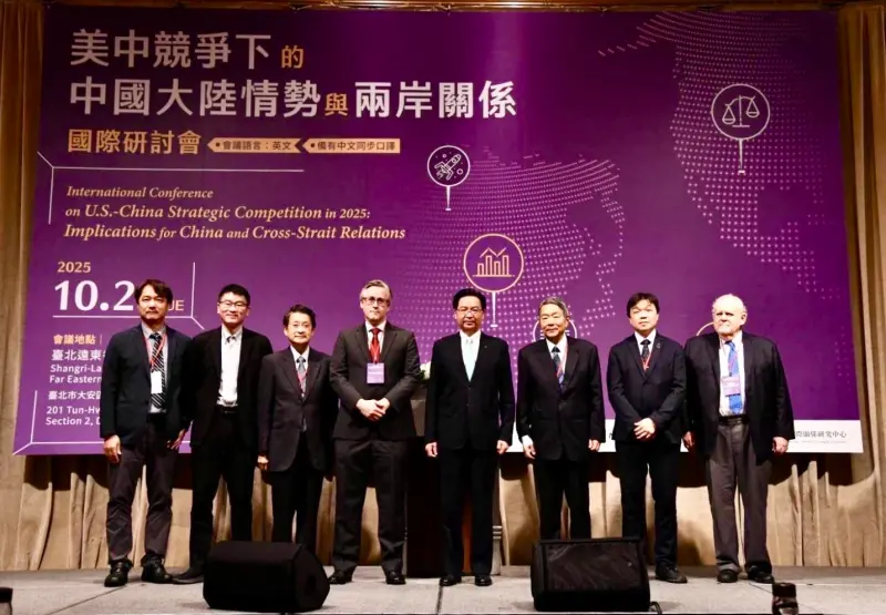 ▲吳釗燮表示，「台灣絕不是中國唯一鎖定的目標，也不會是最後的目標」。（圖／國安會提供）