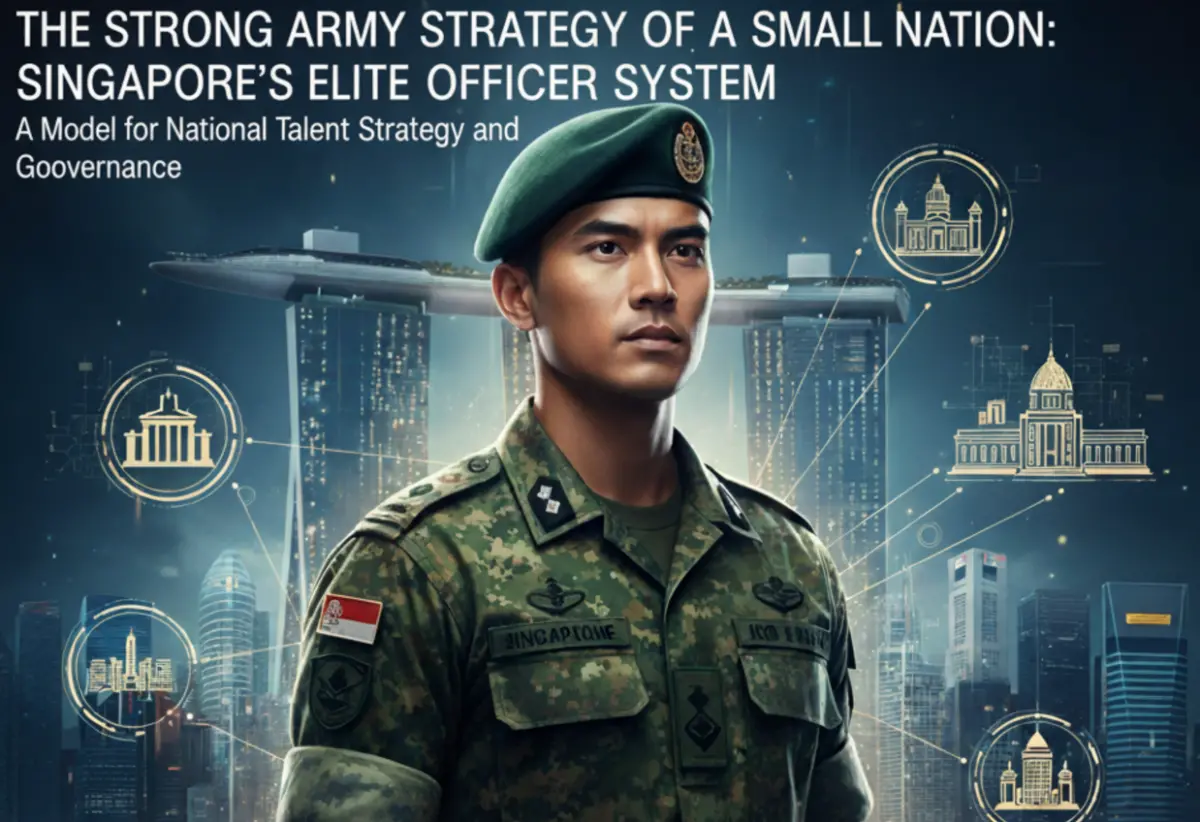 ▲我國駐新加坡代表童振源指出，新加坡有一套從兵役、獎學金、升遷歷練到退休轉職的完整人才鏈。（圖／翻攝自童振源臉書）