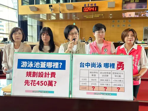 「台中尚泳」沒泳池？　議員批市府畫大餅

