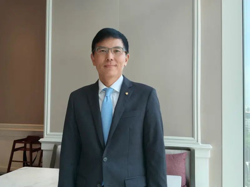 ▲華航曼谷分公司總經理李明彥表示，華航目前每周飛曼谷35班次，持續搶攻轉機商務客。（圖／記者許若茵攝）