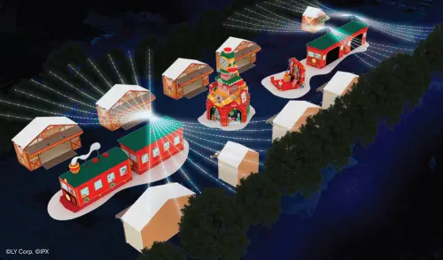 ▲站前廣場「歐洲夢幻童話村」。（圖／新北市政府提供）