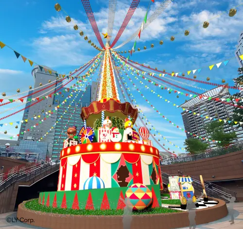 ▲新北歡樂耶誕城，歡樂馬戲棚主燈。（圖／新北市政府提供）