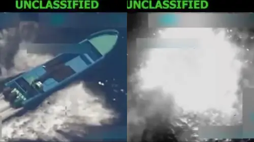 影／首次太平洋開火！川普掃毒行動升級　美軍打擊運毒船釀2死
