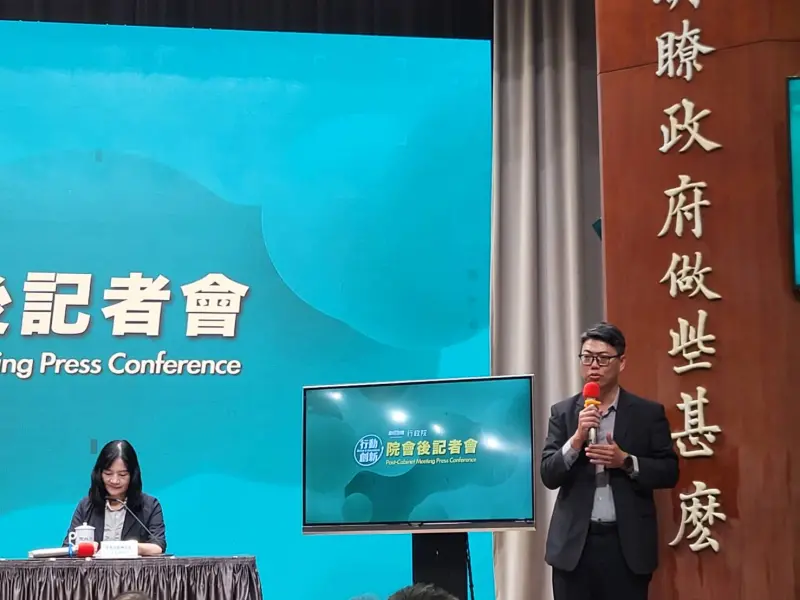 ▲農業部動植物防疫檢疫署組長林念農說明相關作為。（圖／記者陳佩君攝，2025.10.23）