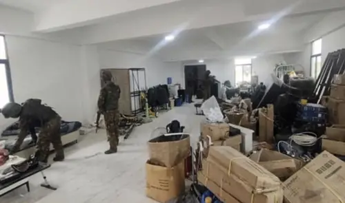 ▲緬甸軍政府攻入KK園區，並切斷超過2500台星鏈設備。（圖／美聯社／達志影像）