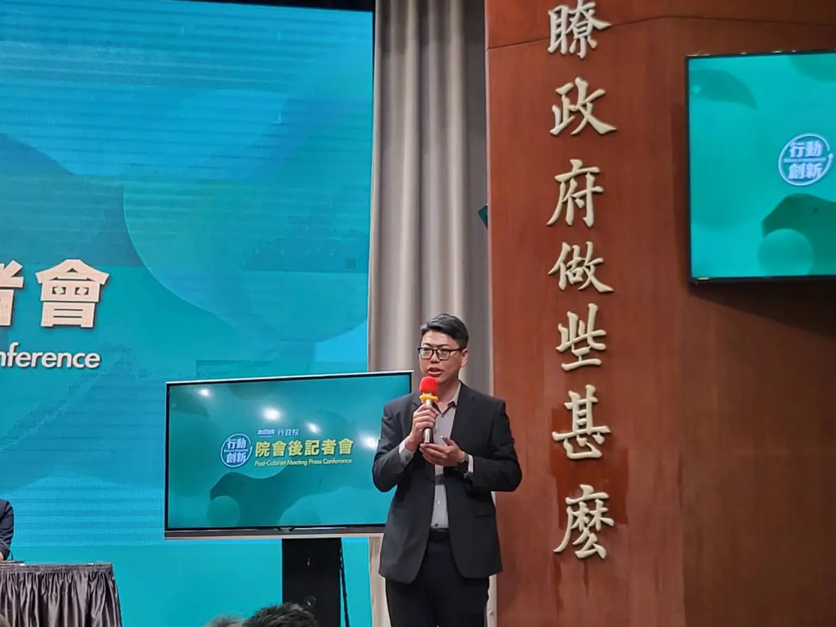 ▲農業部動植物防疫檢疫署組長林念農說明相關作為。（圖／記者陳佩君攝，2025.10.23）