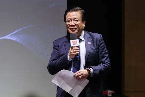 ▲許舒博認為，台灣在科技、AI產業上的優勢，有發行新台幣計價穩定幣的底氣。（圖／記者朱永強攝）