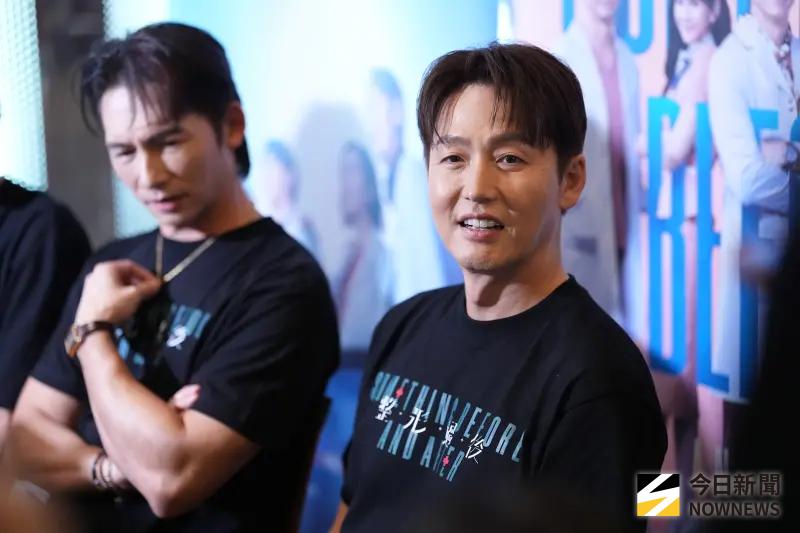 ▲《整形過後》男星李廷鎮（右）昔日曾和趙震雄合作，他透露兩人拍完電影《馬粥街殘酷史》後就沒聯絡了。（圖／記者吳翊緁攝）