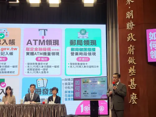 快訊／普發現金時程來了！最快11月12日入帳、11月17日ATM領現
