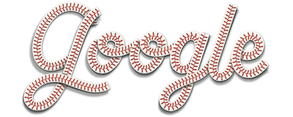 ▲Google首頁今天換上棒球風格的塗鴉，為了致敬即將開打的世界大賽。（圖／翻攝官網）