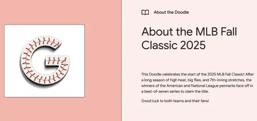 ▲今天登場的棒球風格塗鴉，是為了迎接即將到來的美國大聯盟（MLB）2025年世界大賽。（圖／翻攝官網）