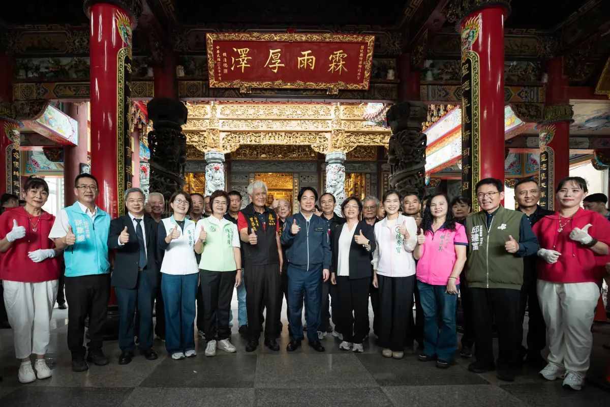 赴彰化福安宮參香！賴清德曝要推動3項工作：國家更安全