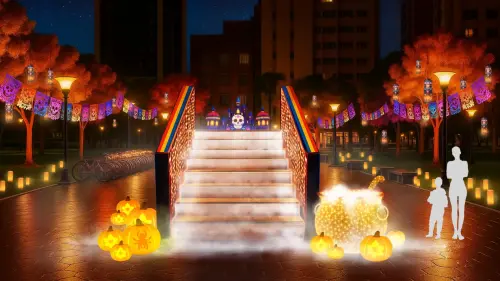 ▲孟婆奈何橋帶著詭譎氛圍，四周將有輕煙漫漫。（圖／翻攝桃園萬聖城官網）