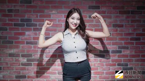 ▲金賢姈（如圖）坦言自己在台灣超商看到安芝儇、李雅英等人的廣告看板時，有被震驚到。（圖／記者張一笙攝）