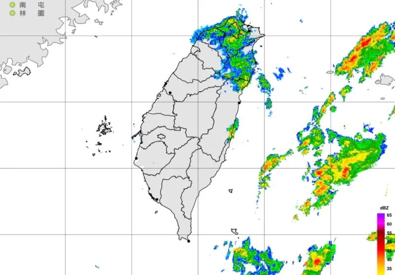 ▲今（25）日基隆北海岸及大臺北、宜蘭山區有局部大雨發生的機率，請注意短延時強降雨及強陣風。（圖／中央氣象署cwa.gov.tw）