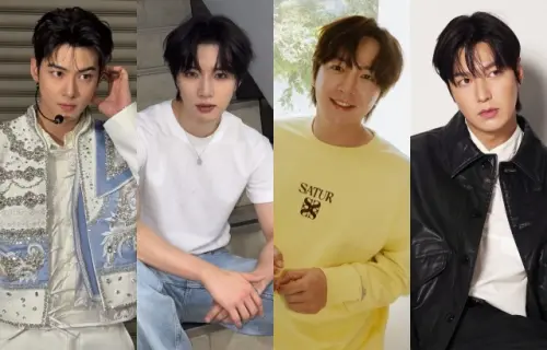 ▲左起：車銀優、Beomgyu、張根碩、李敏鎬。（圖／車銀優IG@eunwo.o_c、Beomgyu IG@bamgyuuuu、張根碩IG@_asia_prince_jks、IG@myment_official）