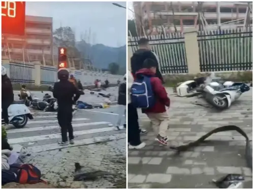 獻忠事件？中國湖北汽車衝撞小學生　多人被撞飛官方遲3天才通報
