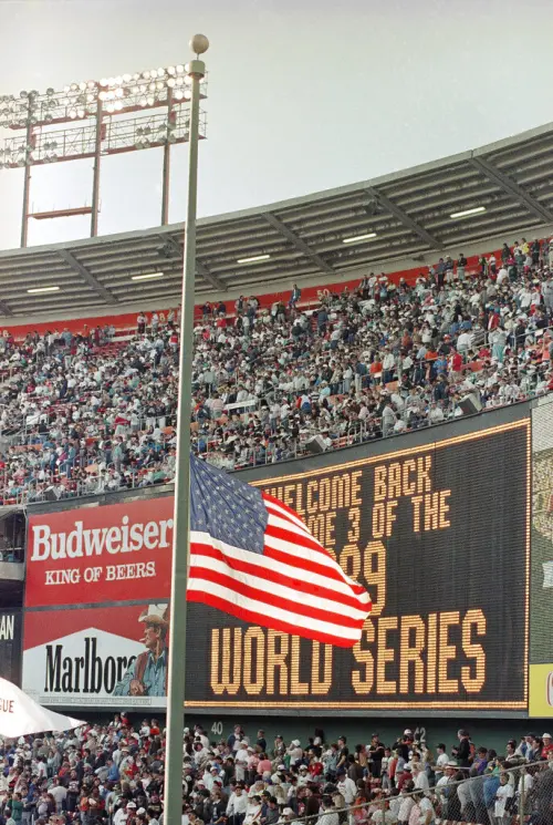 ▲1989年世界大賽曾因洛馬普里塔地震中斷10天。（圖／美聯社／達志影像）