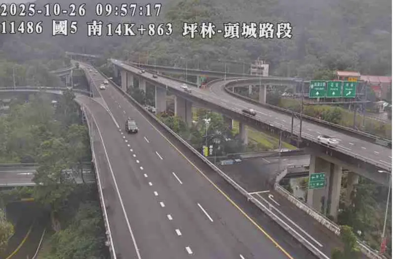 ▲上午重點壅塞路段為國5北向宜蘭-坪林路段，預估塞12小時。圖為示意圖。（圖╱取自高速公路資訊網）