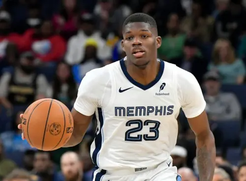 ▲孟菲斯灰熊新秀科沃德（Cedric Coward）在主場上演生涯代表作，全場三分球6投全中，砍下27分。（圖／美聯社／達志影像）