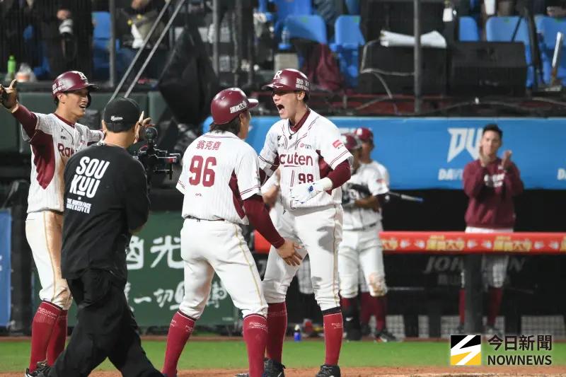 台灣大賽G4／陳晨威敲超前2分砲重擊兄弟牛棚　樂天3：1領先兄弟