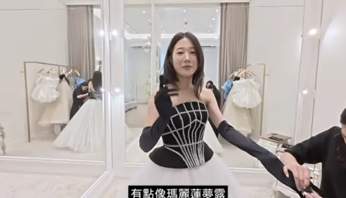 ▲金針菇（如圖）為了金鐘獎試穿了6套禮服，每套都超美，甚至不輸給線上女星，她也公開選禮服的過程引來討論。（圖／翻攝自YouTube 韓勾ㄟ金針菇 찐쩐꾸）