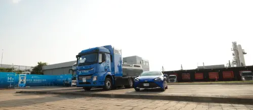 聯華林德能源週　台灣首輛氫燃料電池重型卡車亮相
